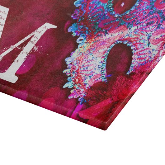 Maskerade Masker Costu Monogram Glas Snijplank (Hoek)