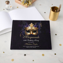 Maskerade Masker Goud Paars Dramatische 50e Verjaa