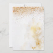 Maskerade Masker Goud Wit Dramatische 50ste Verjaa Kaart (Achterkant)