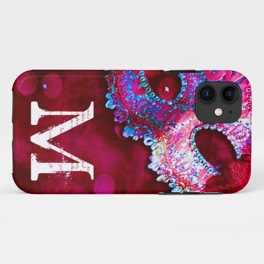 Maskerade Masker Kostuum Monogram IPHONE 5 Hoesje (Achterkant (horizontaal))