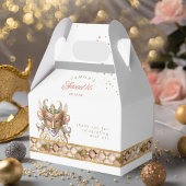 Maskerade Masker Motif Harlequin Roos Gold ID1032 Bedankdoosjes