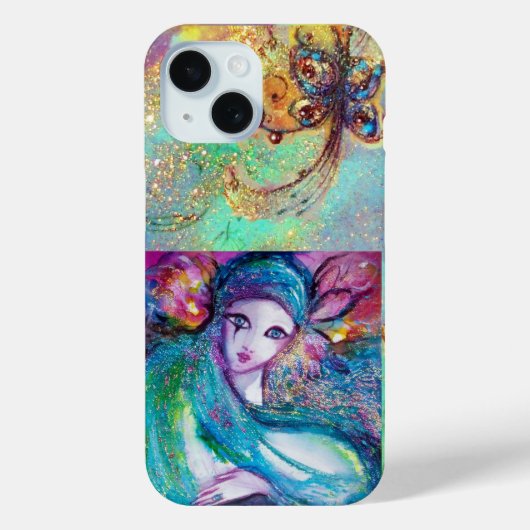 MASKERADE/MASKJE IN BLAUW Case-Mate iPhone CASE (Achterkant)