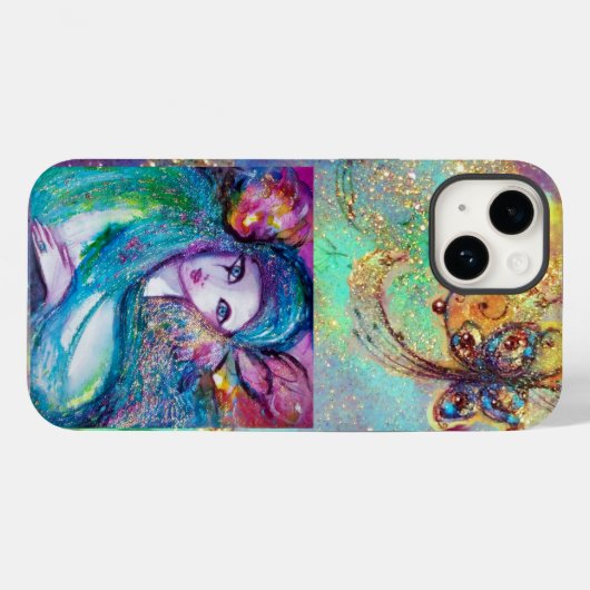 MASKERADE/MASKJE IN BLAUW Case-Mate iPhone CASE (Achterkant (horizontaal))