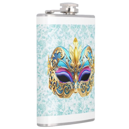 Maskerade met de gouden versieringen heupfles (Rechts)