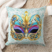 Maskerade met een gouden versiering kussen (Deken)
