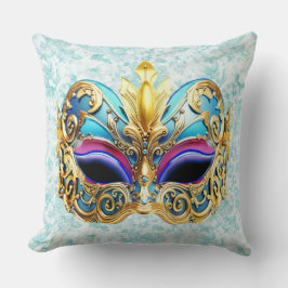 Maskerade met een gouden versiering kussen