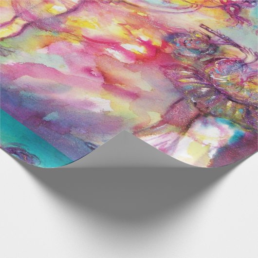 MASKERADE PARTIJ, Mardi Gras Maskers, Dance, Muzie Cadeaupapier (Hoek)