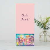 MASKERADE PARTIJ, Mardi Gras Maskers, Dance, Muzie Kaart (Staand voorkant)