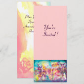 MASKERADE PARTIJ, Mardi Gras Maskers, Dance, Muzie Kaart (Voorkant / Achterkant)