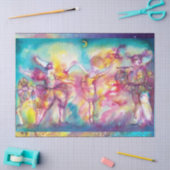 MASKERADE PARTIJ, Mardi Gras Maskers, Dance, Muzie Tissuepapier (Craft)