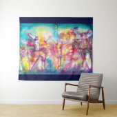 MASKERADE PARTIJ, Mardi Gras Maskers, Dance, Muzie Wandkleed (In Situ (horizontaal))