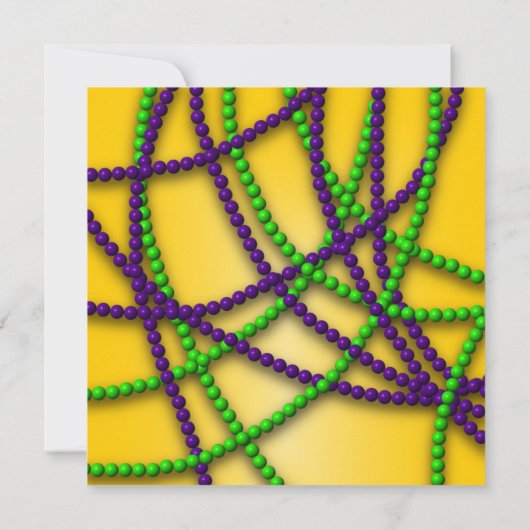 Maskerade Party Paarse Masker Uitnodigingen (Achterkant)