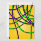 Maskerade Party Paarse Masker Uitnodigingen (Achterkant)