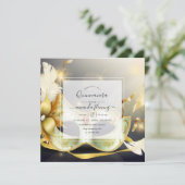 Maskerade Quinceañera Uitnodiging (Staand voorkant)