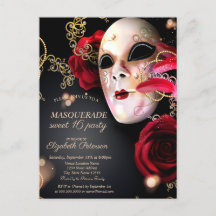 Maskerade Rode Rozen Sweet 16 