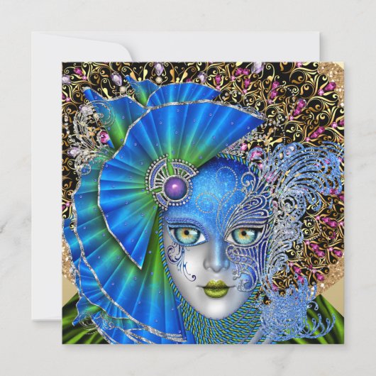 Maskerade Uitnodiging (Voorkant)