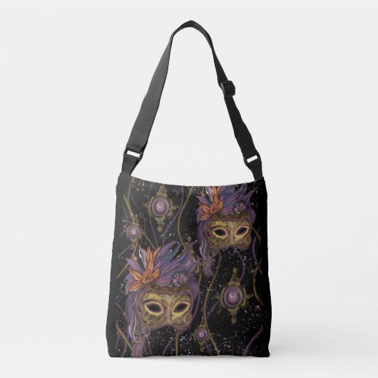 MASKERADE VENETIË KUNST CROSSBODY TAS (Voorkant)
