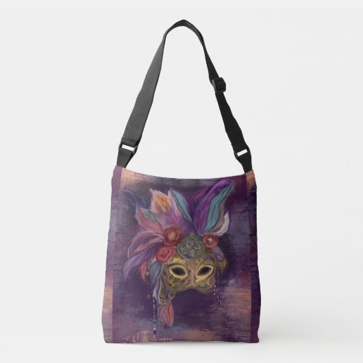MASKERADE VENETIË KUNST CROSSBODY TAS (Voorkant)