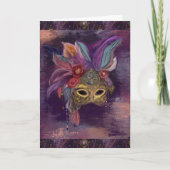 MASKERADE VENETIË KUNST KAART (Voorkant)