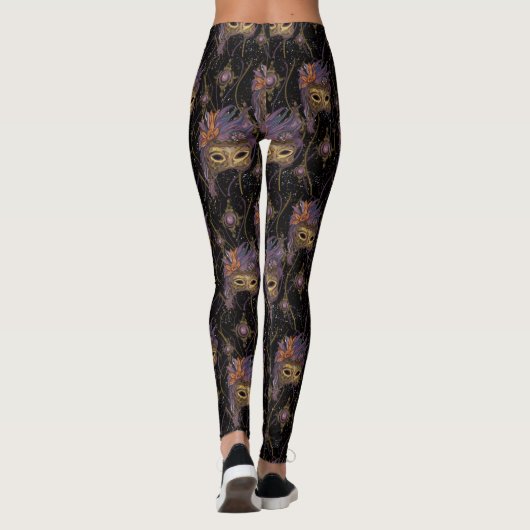 MASKERADE VENETIË KUNST LEGGINGS (Achterkant)