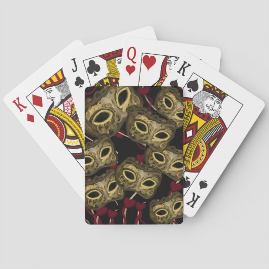 MASKERADE VENETIË KUNST POKERKAARTEN (Achterkant)