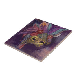 MASKERADE VENETIË KUNST TEGELTJE