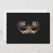 Maskerade Verjaardagsfeest Kaart (Achterkant)