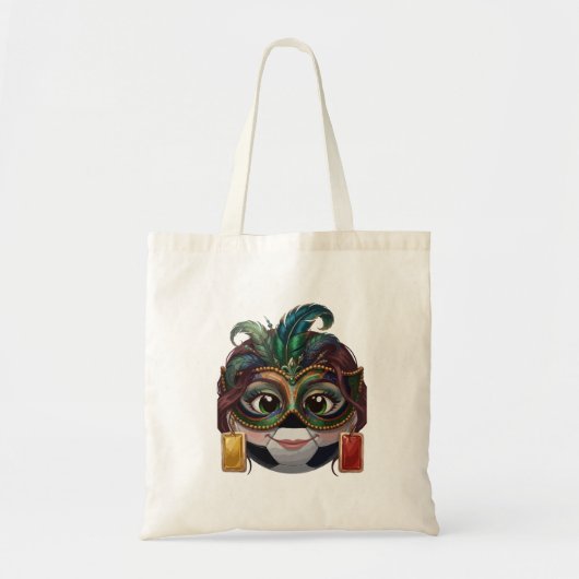 Maskerade Voetbal Tote Bag (Voorkant)