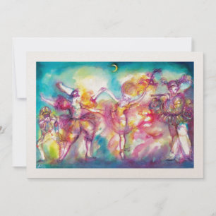 MASKERADEBAL, goudmetaal Aankondiging