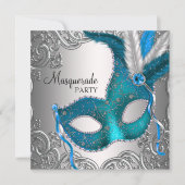 Maskeradefeest en evenement kaart (Voorkant)