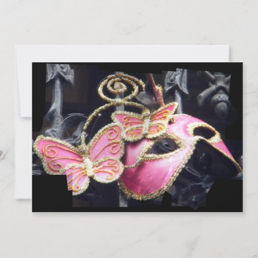 Maskeradefeest Uitnodiging (Voorkant)
