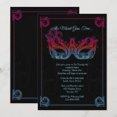 Maskeradefeest Uitnodiging (Voorkant / Achterkant)