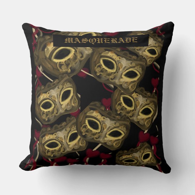 MASKERADEKUNST KUSSEN (Voorkant)