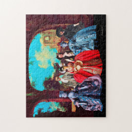 MASKERASMASSA VAN DE ANTIEK VENETISCHE POPPETS LEGPUZZEL