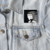 maskerbadge vierkante button 5,1 cm (In situ)