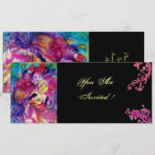 MASKERBAL FEESTJE KAART (Voorkant / Achterkant)