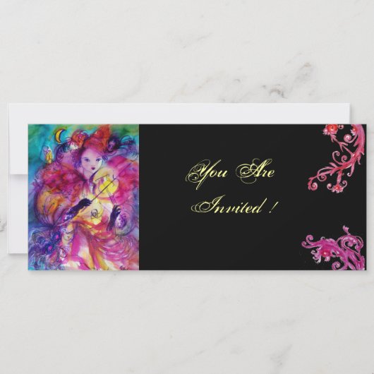 MASKERBAL FEESTJE KAART (Voorkant)