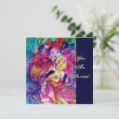 MASKERBAL FEESTJE KAART (Staand voorkant)