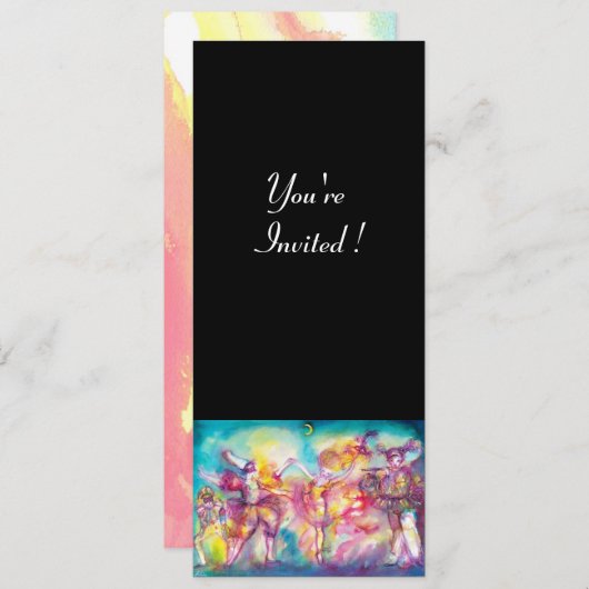 MASKERBAL KAART (Voorkant / Achterkant)