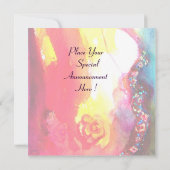 MASKERBAL , rode accenten Kaart (Achterkant)