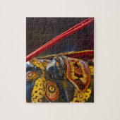 Maskerdansuitvoering op het Tshechu-festival Legpuzzel (Verticaal)