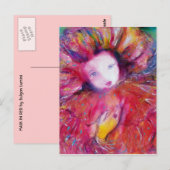 MASKEREN IN ROOD Venetiaanse Maskerade Gezichten Briefkaart (Voorkant / Achterkant)