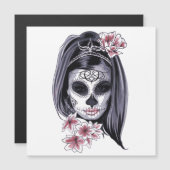 Maskerfeestdag van de dode Florale vrouw (Voorkant / Achterkant)