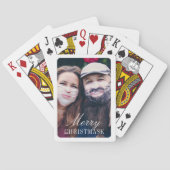 Maskerfoto Kerstkaarten gepersonaliseerd Pokerkaarten (Achterkant)