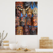 Maskers, Guatemala Poster (Keuken)