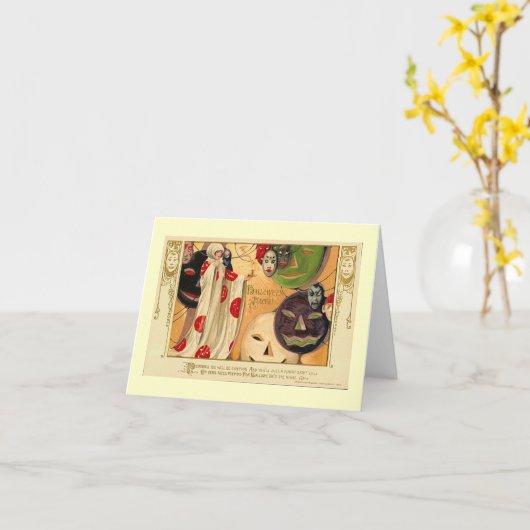 maskers kaart (Gele Bloem)