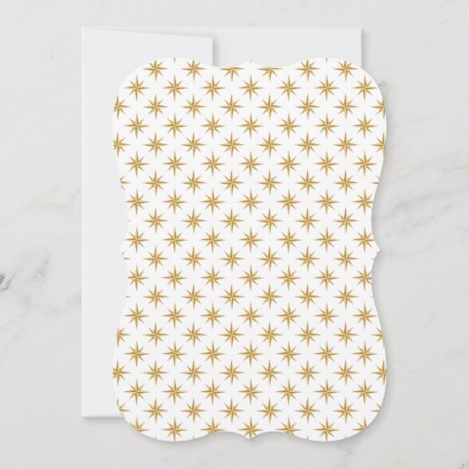 Maskers & Mocktails Gouden Maskerade Verjaardag Kaart (Achterkant)