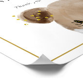 Maskers Vereiste Baby Shower Sign Poster (Hoek)