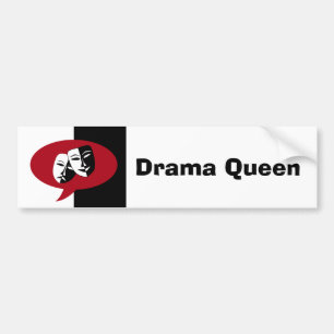 Maskers voor komedie en tragedie bumpersticker