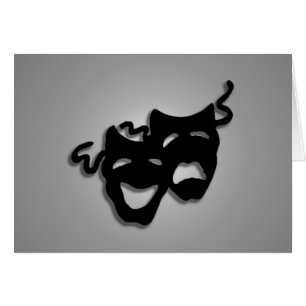 Maskers voor komedie en tragedie-theater